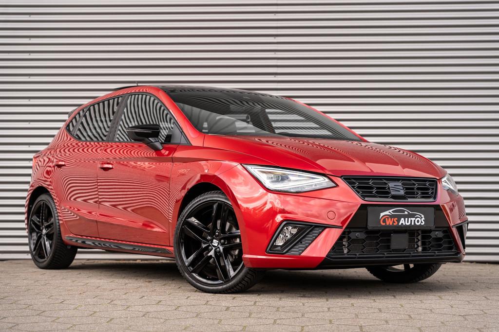 SEAT Ibiza FR 1.5 TSI Sport Black Ed. VIRTUAL*LED*PANO*LANE*, Auto's, Seat, 1131 kg, Stof, Zwart, 4 cilinders
