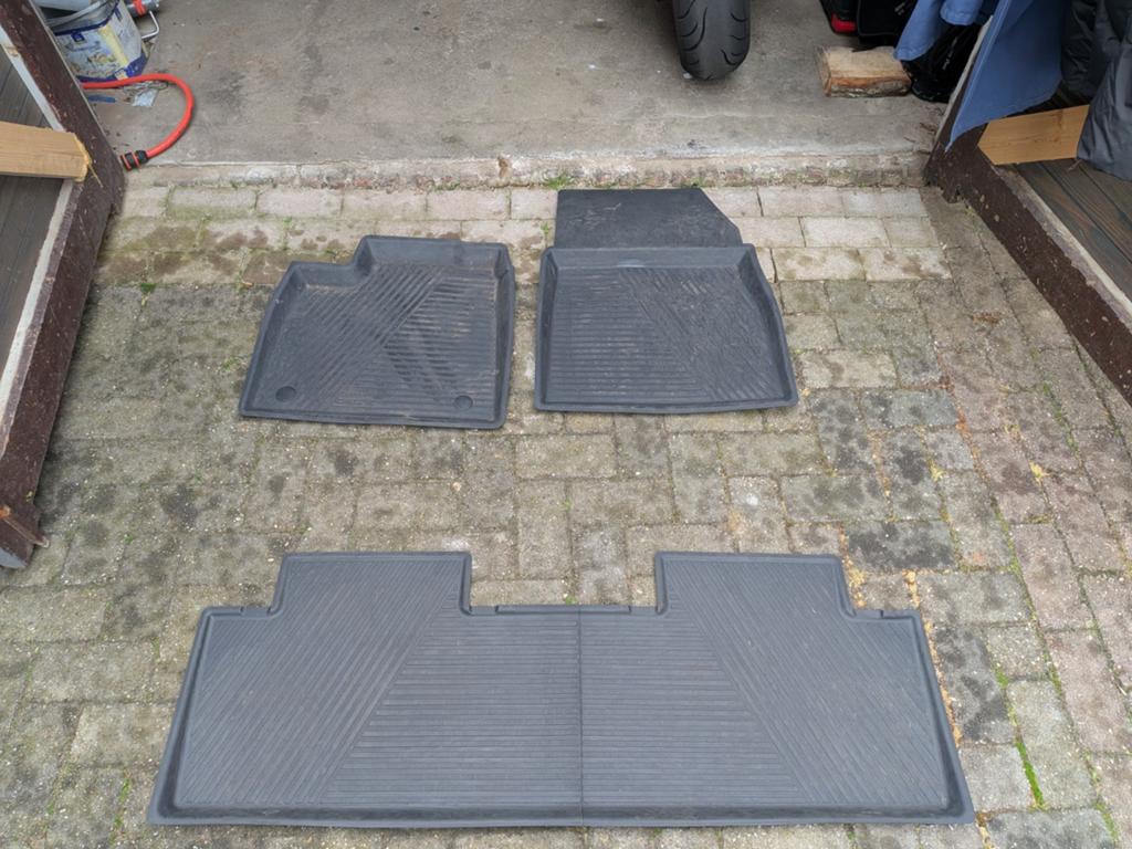 Originele Renault Scenic elektrische rubberen vloermatten, Ophalen, Gebruikt
