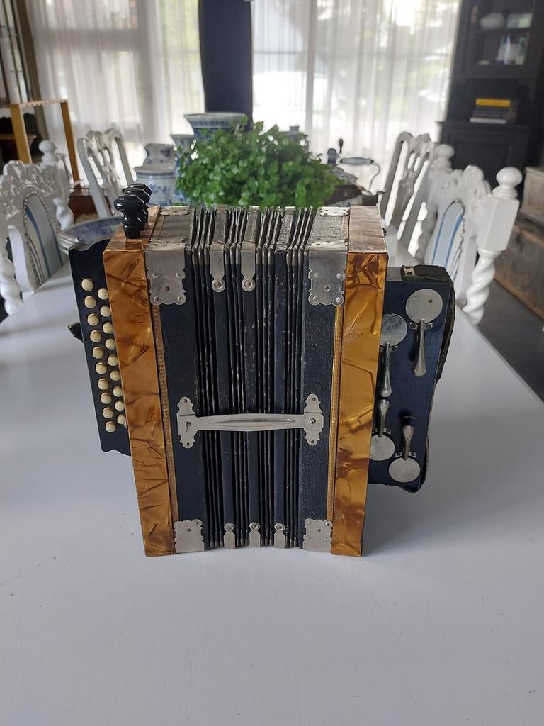 Commander diatonisch accordeon, Muziek en Instrumenten, Accordeons, Ophalen, Gebruikt, 120-bas, Overige merken