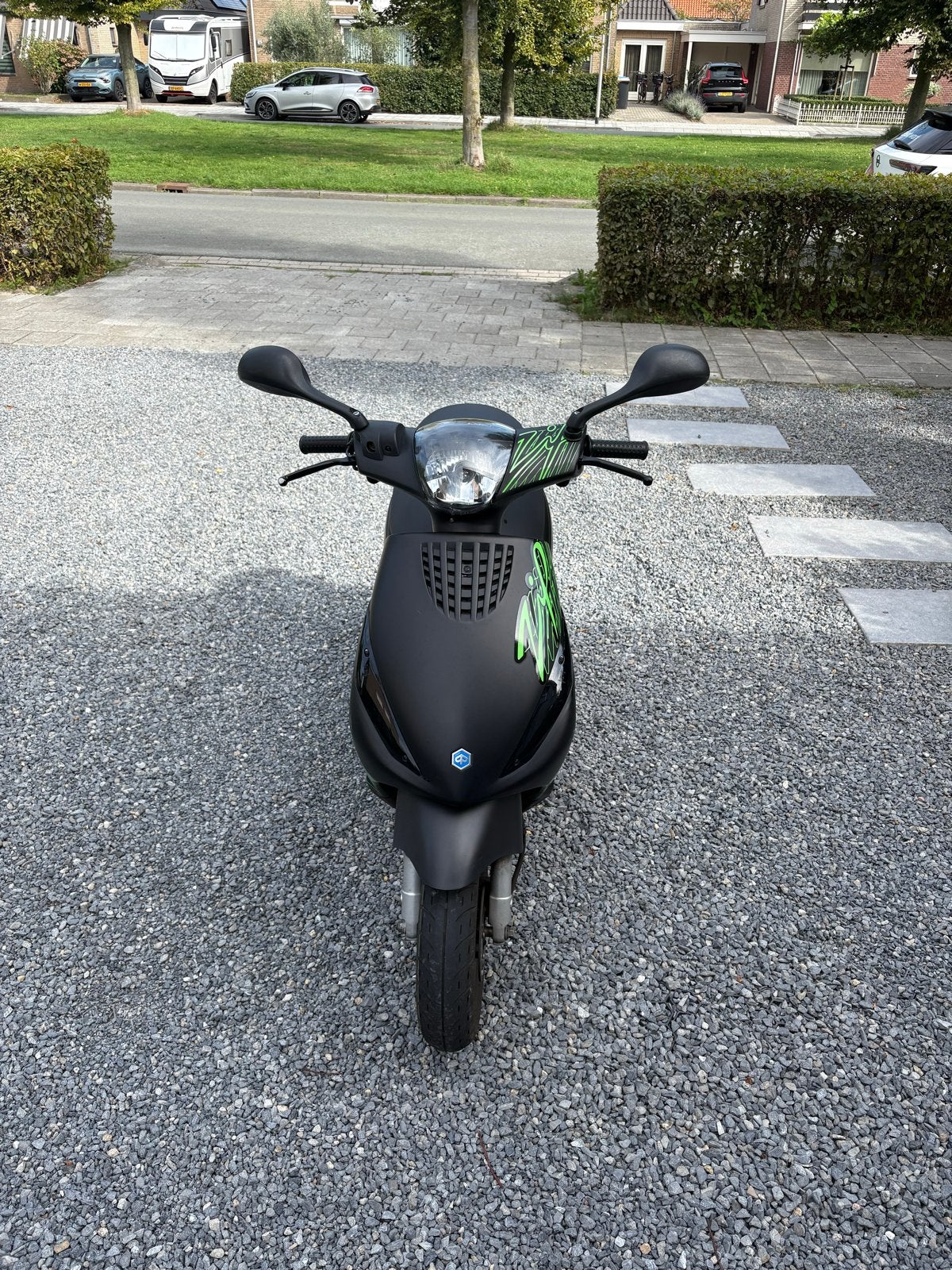Piaggio Zip - 2024 4-takt Mat Zwart met Groene Details, Ophalen, Gebruikt, Benzine, Piaggio