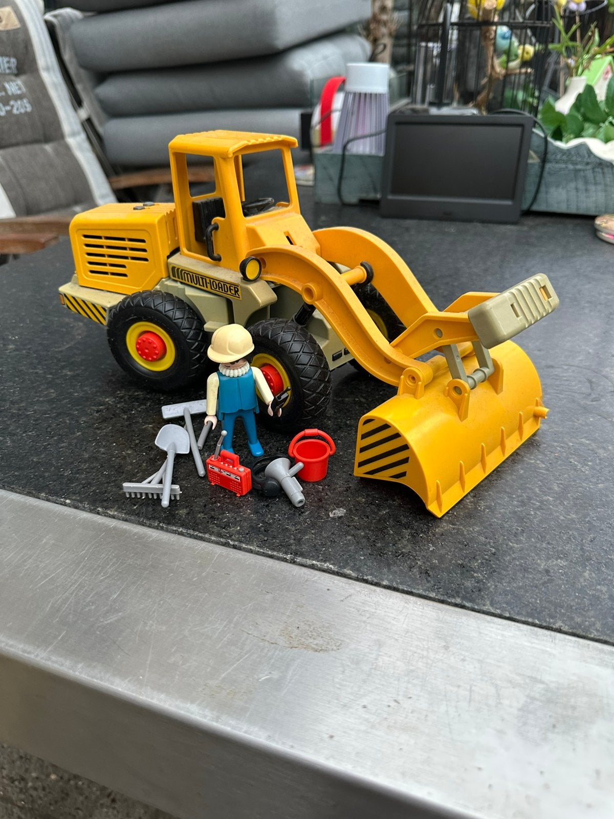 Playmobil shovel vintage, Ophalen of Verzenden, Gebruikt