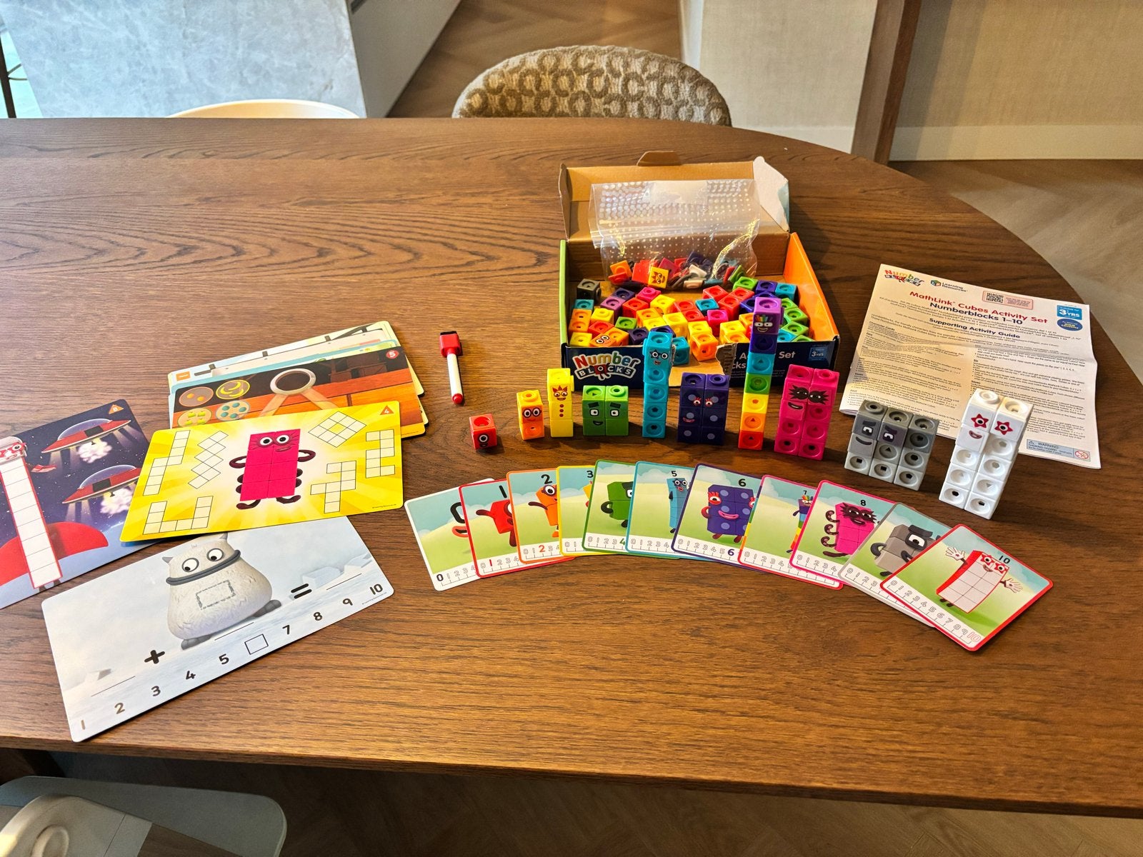 Numberblocks MathLink Cubes Activiteitenset 1-10, Ophalen of Verzenden, Gebruikt, Bouwen