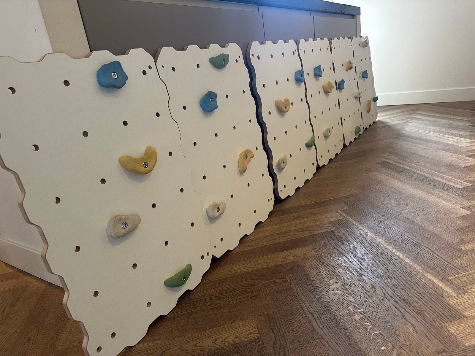 6 Klimmuur platen met grepen, Ophalen, Gebruikt, Klimsport-accessoire