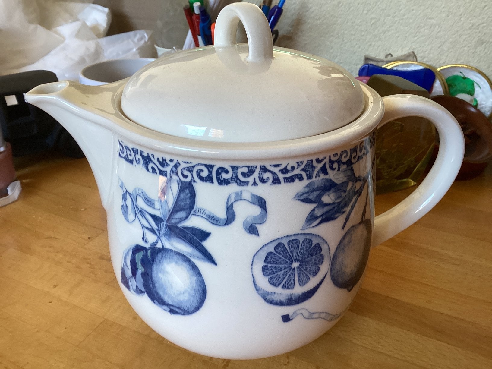 Theepot Engeland. Beide zijden decor, Ophalen of Verzenden