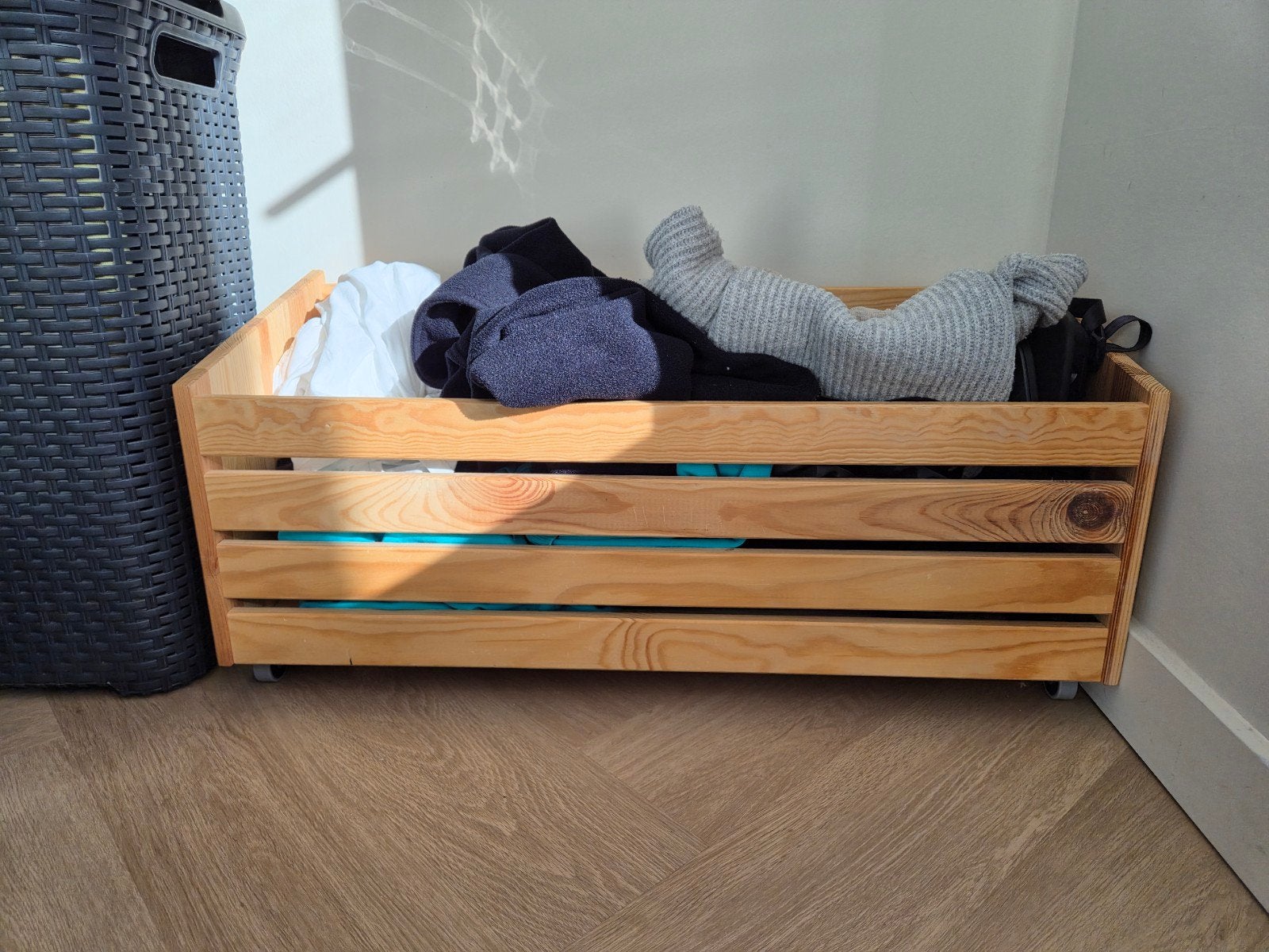 Ikea Ivar houten opbergbak op wielen, Ophalen, Minder dan 50 cm, 50 tot 100 cm, Grenenhout