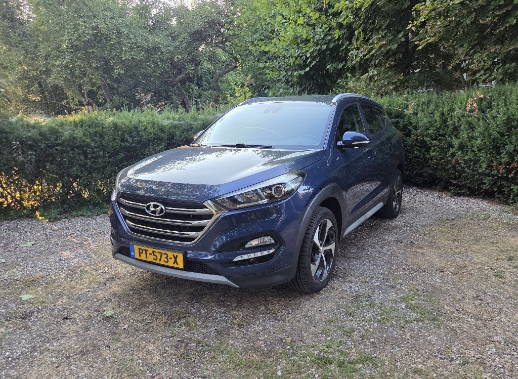 Fraaie, goede en luxe Hyundai Tucson 1.6 GDI Comfort 2017, Auto's, Voorwielaandrijving, Dealer onderhouden, Stof, 4 cilinders