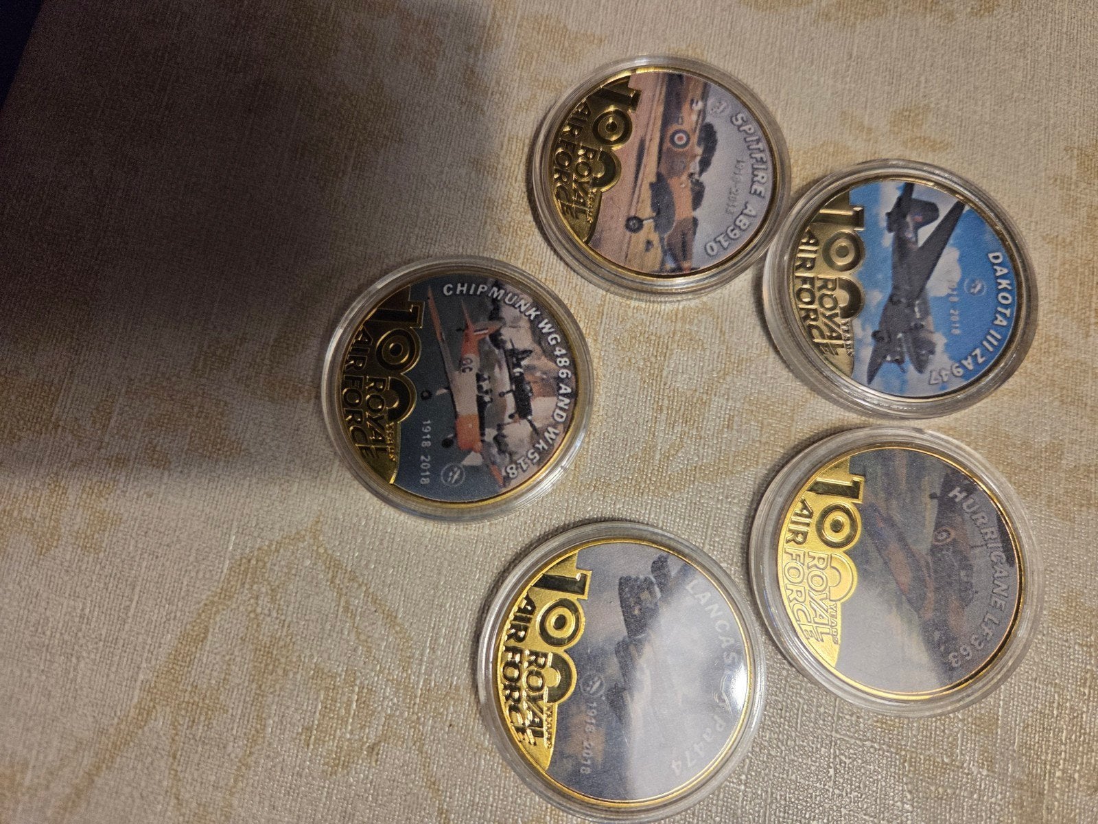 Royal Air Force 100 Jaar Jubileum Munten Set, Ophalen of Verzenden, Luchtmacht, Engeland