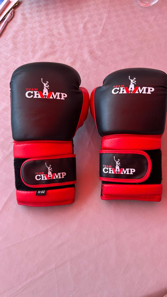 Team Champ Bokshandschoenen 10 OZ, Ophalen of Verzenden, Zo goed als nieuw, Bokshandschoenen