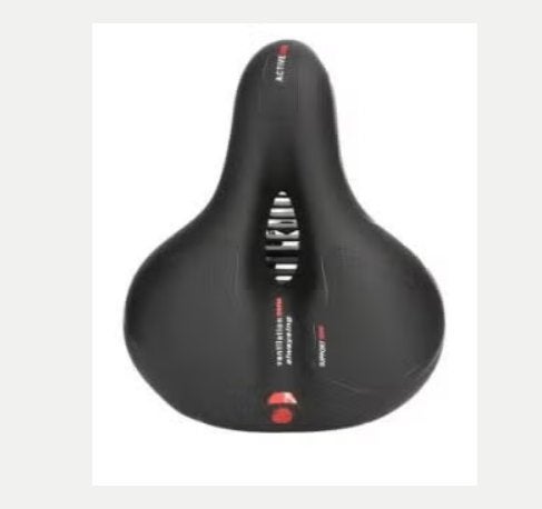 Fietszadel ergonomisch en schokabsorberend - Rood zwart, Ophalen of Verzenden, Nieuw