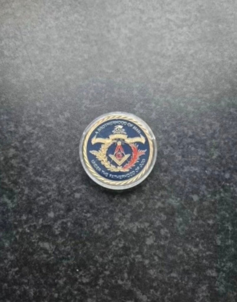 Freemasonry Masonic Brotherhoord/ Vrij metselaar coin / munt, Ophalen of Verzenden, Buitenland, Munten
