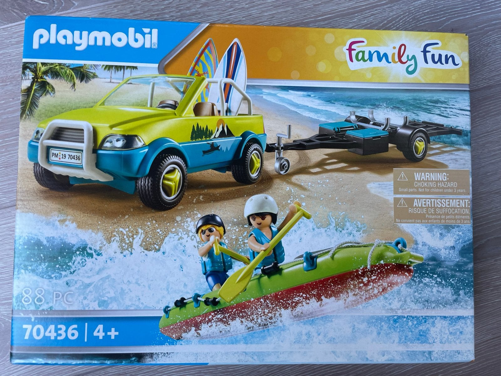 Playmobil Family Fun 70436 Auto met boot en aanhanger, Complete set, Overige typen, Nieuw, Family fun