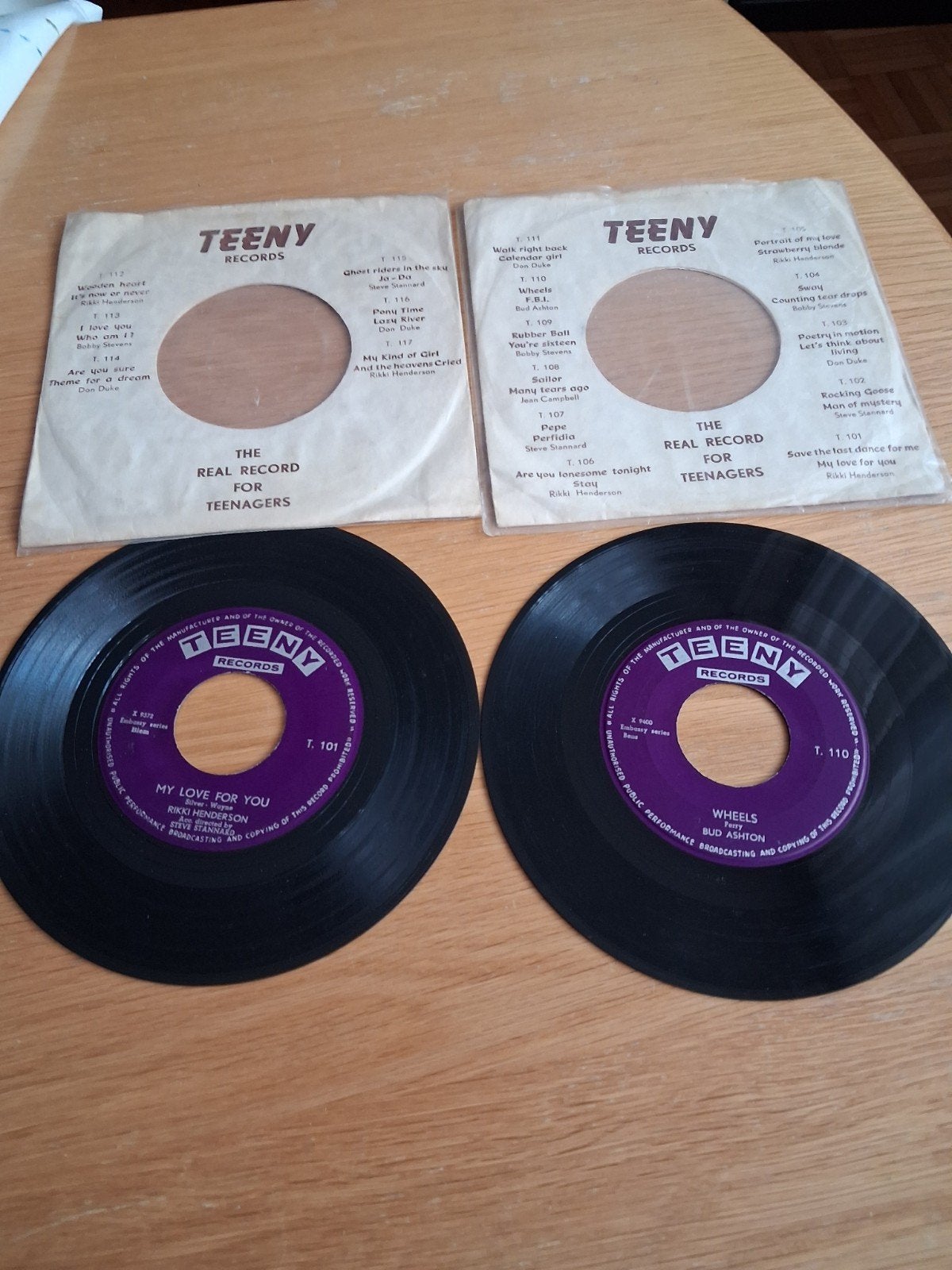 Zeldzame singels op Teeny label in mooie staat, Ophalen of Verzenden
