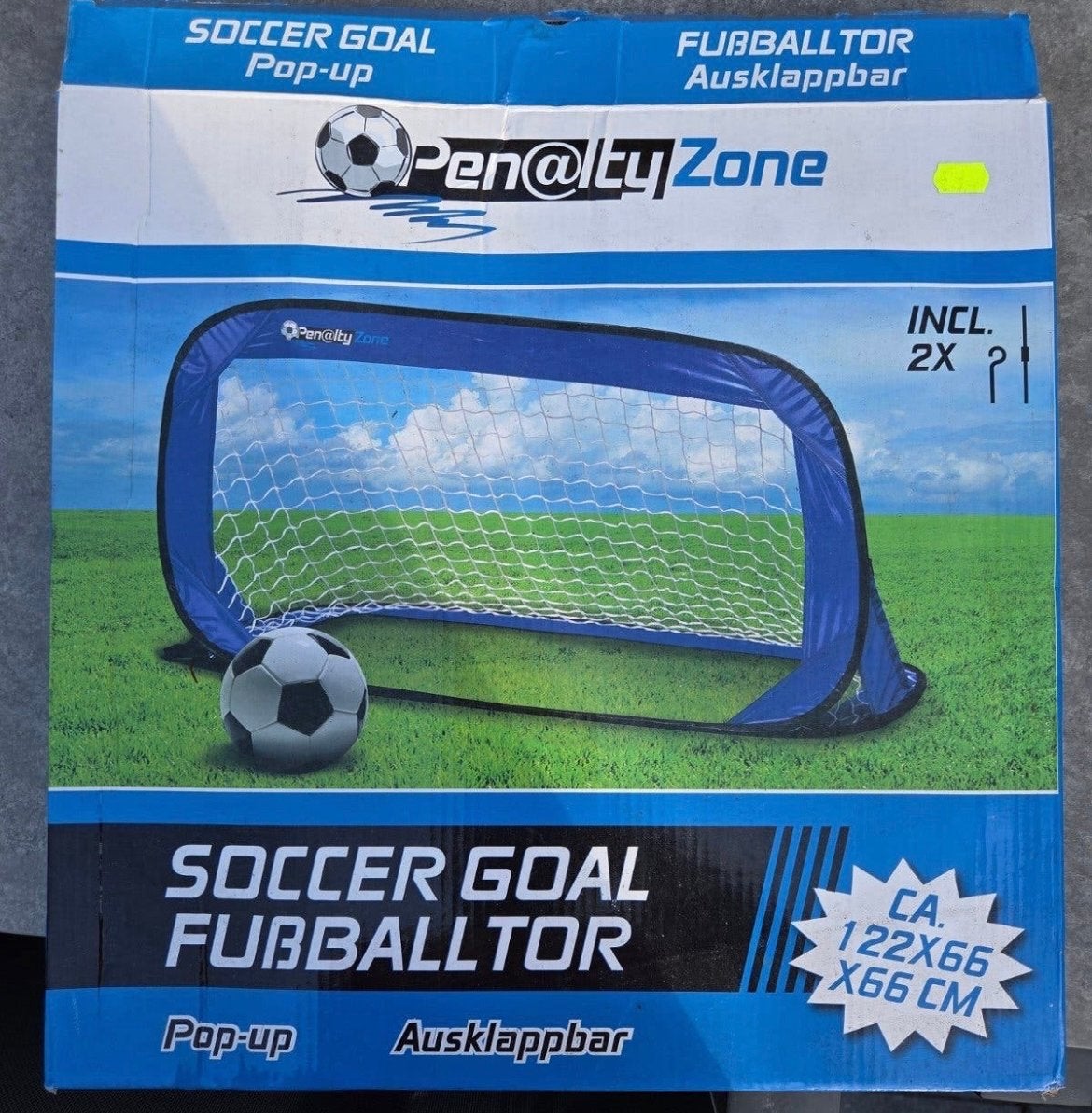 Penalty Zone Opvouwbaar Voetbaldoel - Pop-up Goal voetbal, Maat XL, Ophalen of Verzenden, Nieuw, Overige typen