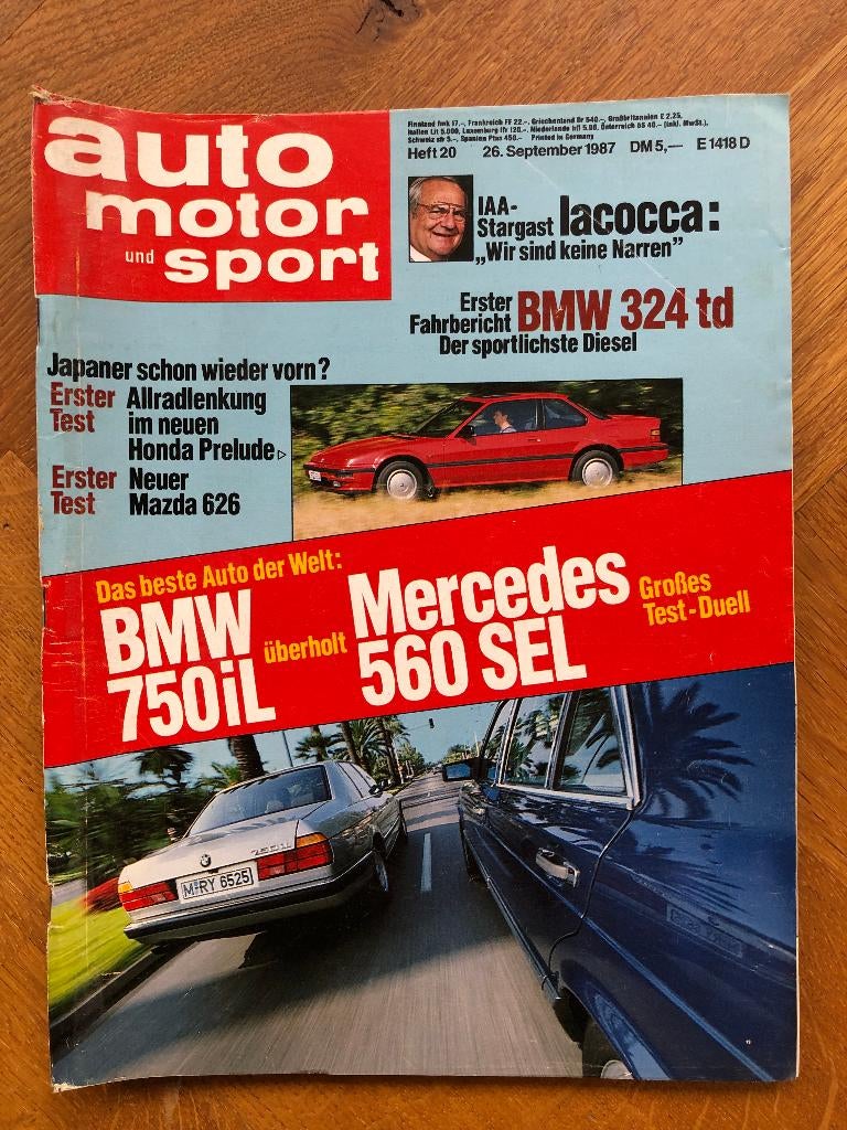 AUTO MOTOR und SPORT Heft 20 1987, Algemeen, Verzenden, Nieuw, AUTO MOTOR und SPORT