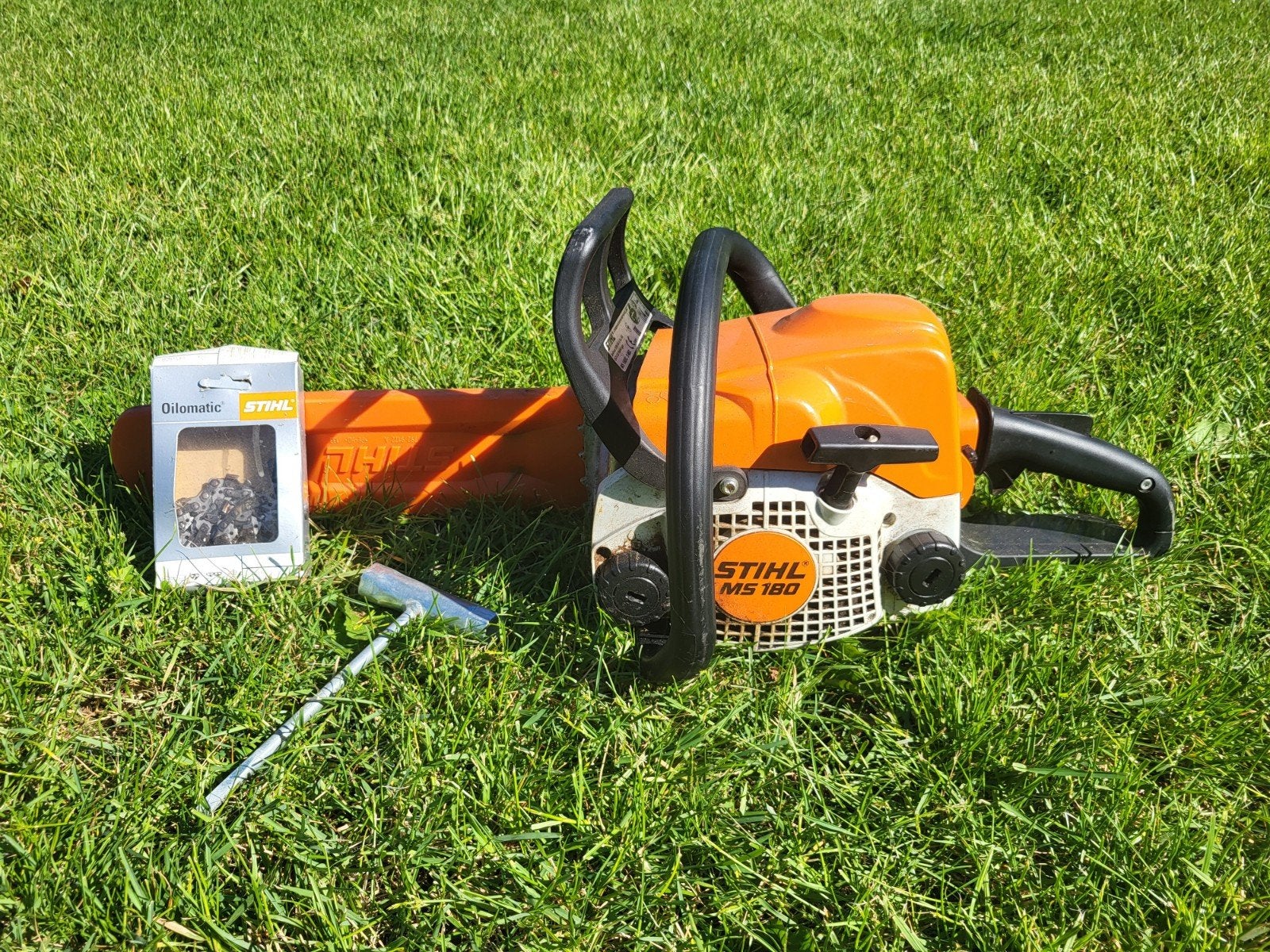 Stihl MS 180 Kettingzaag, Ophalen of Verzenden, Gebruikt, Boomzaag, Stihl