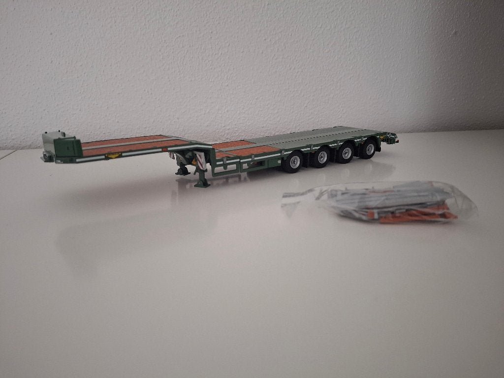 Semi dieplader 4 asser Broshuis (Lock transport) WSi 1/50, Ophalen of Verzenden, Nieuw, Bus of Vrachtwagen, Wsi
