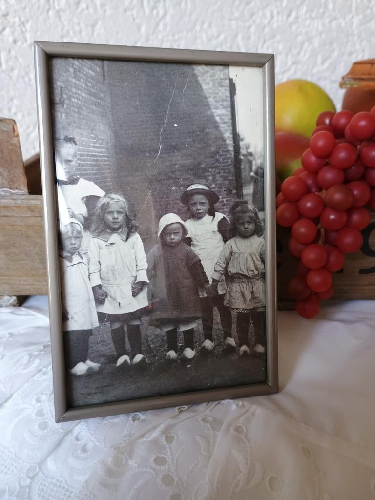 Fotolijstje met bol glas ( nr.8), Antiek en Kunst, Curiosa en Brocante, Ophalen of Verzenden