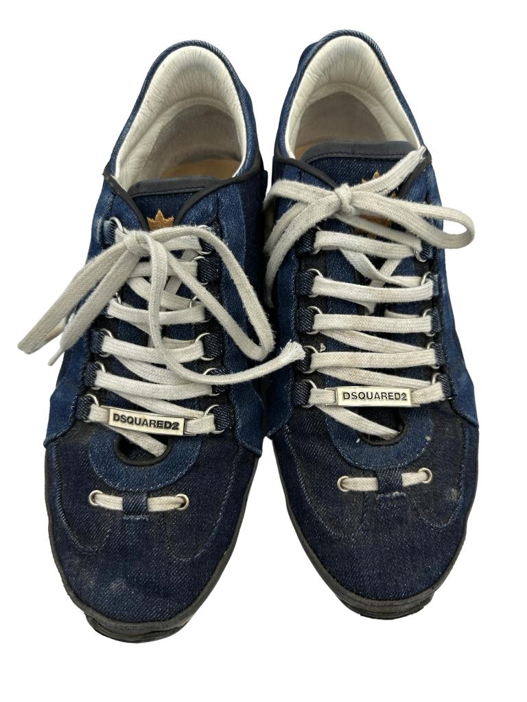 Dsquared veterschoenen 41, Blauw, Ophalen of Verzenden, Sneakers of Gympen, Zo goed als nieuw