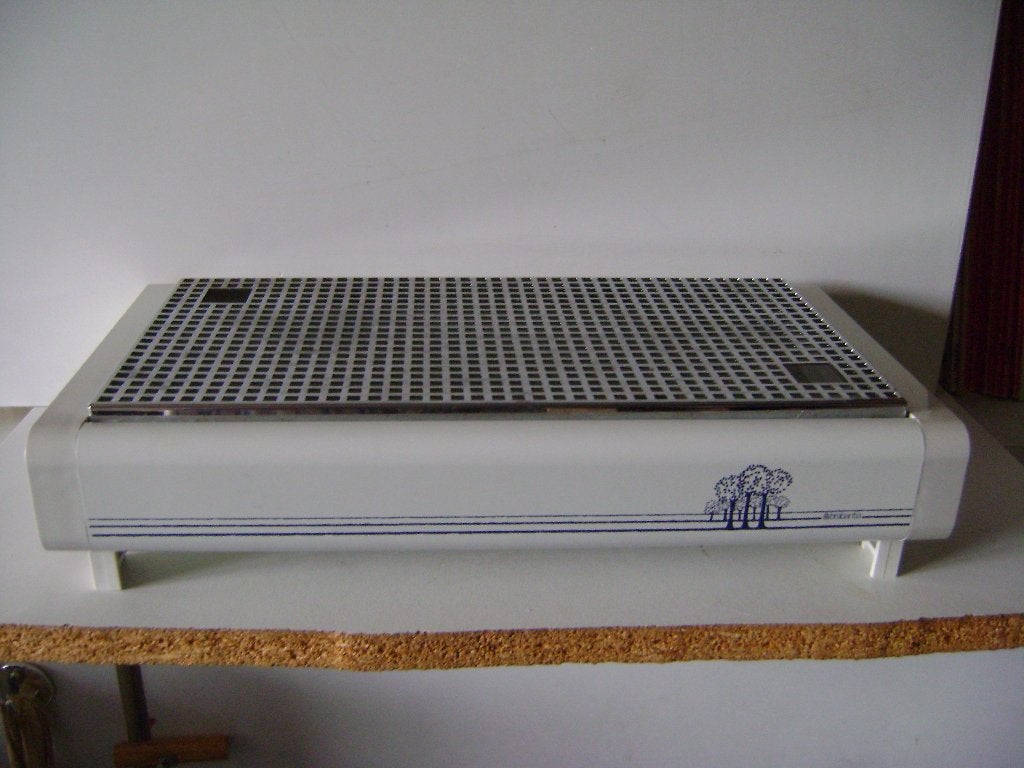 Vintage Brabantia schotelverwarmer New Forest blew 2677, Ophalen of Verzenden, Huis en Inrichting