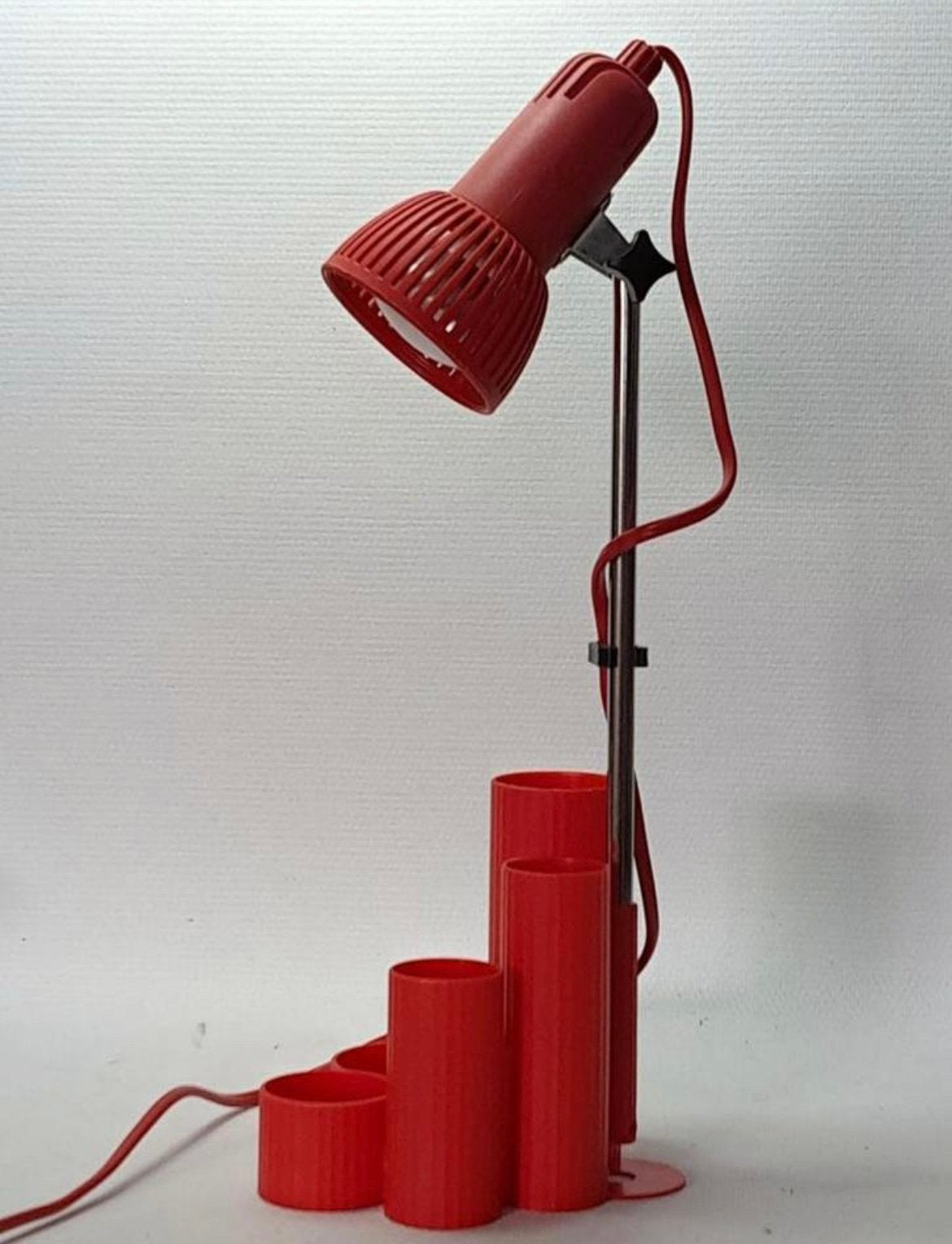 Retro desktop orginazer met lampje, Ophalen of Verzenden, Overige typen