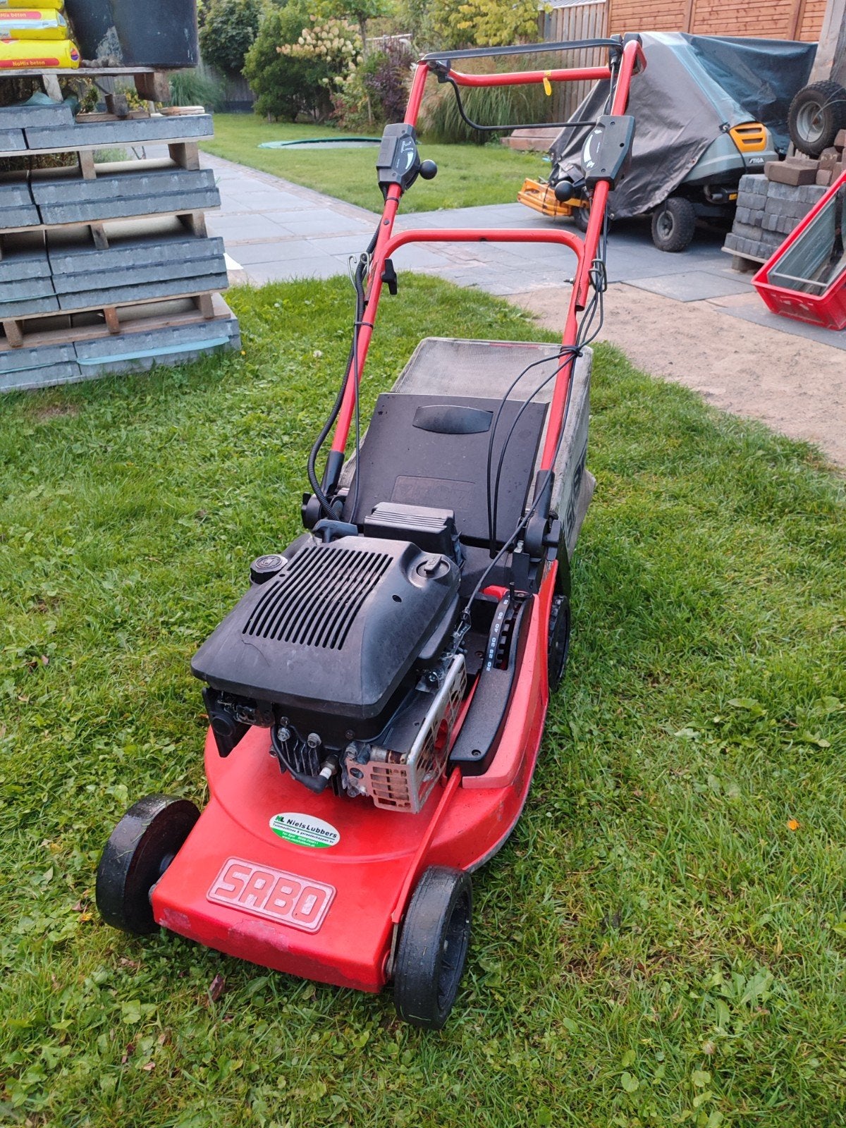 SABO grasmaaier, Cirkelmaaier, Gebruikt, Versnellingen, Benzine-grasmaaier