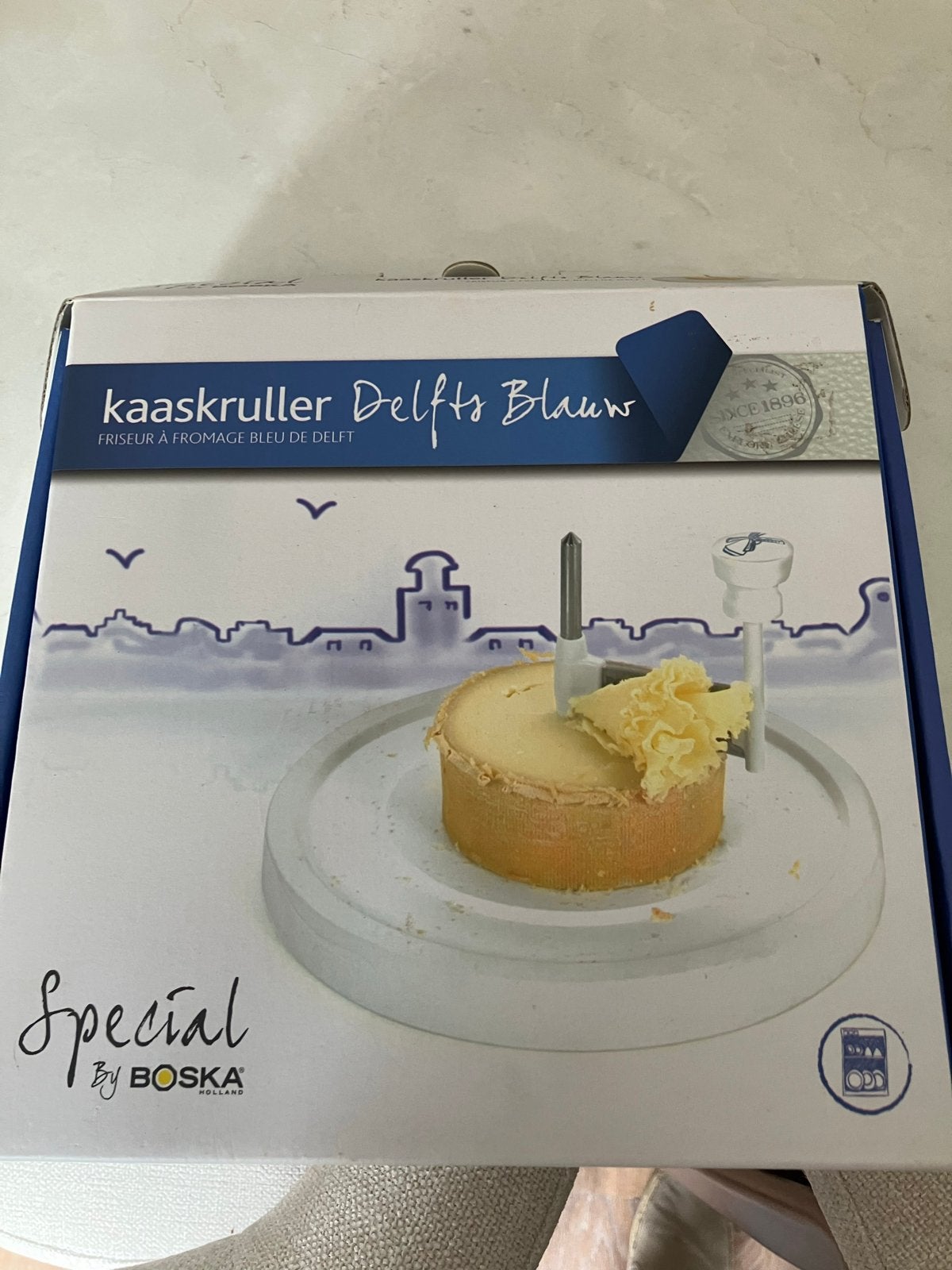Boska Kaaskruller Delfts Blauw - Zo goed als nieuw, Overige typen, Kunststof, Ophalen of Verzenden, Zo goed als nieuw