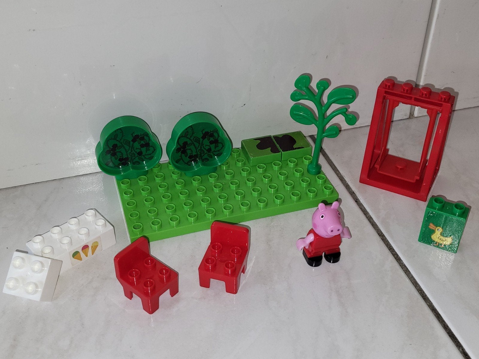 Bouwstenen set met Peppa Pig, Unico, Gebruikt, Ophalen of Verzenden, Unico