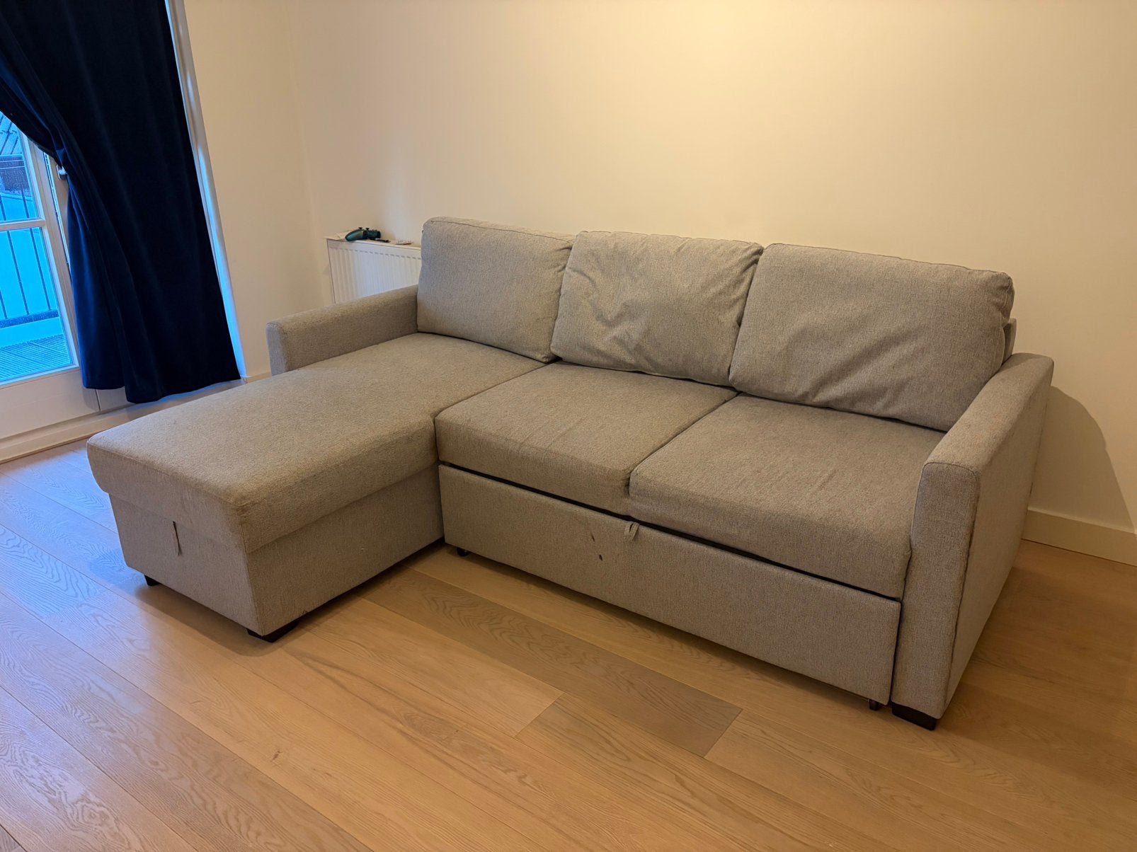 Ikea corner sofa bed - must be collected 08/09 AM, Ophalen, Gebruikt