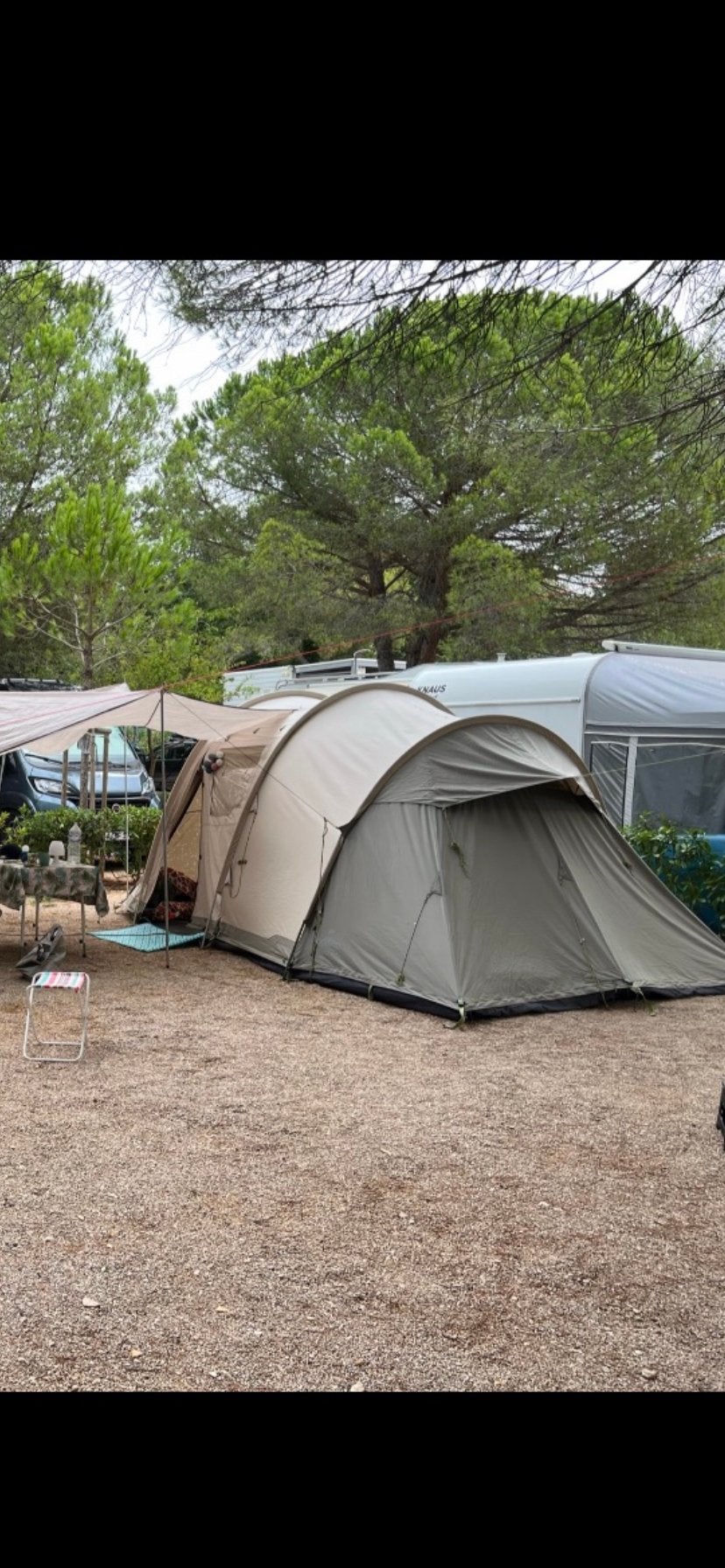 Nomad Makonde tunneltent (eventueel met luifel), Ophalen of Verzenden, Gebruikt, Tot en met 4