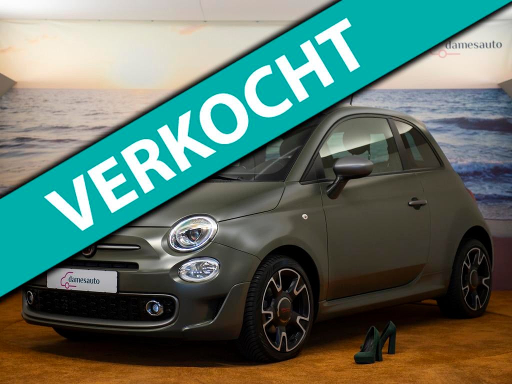 Fiat 500 0.9 Turbo Sport, NAP, leder NAV Inclusief garantie, Auto's, Voorwielaandrijving, Gebruikt, Handgeschakeld, Startonderbreker