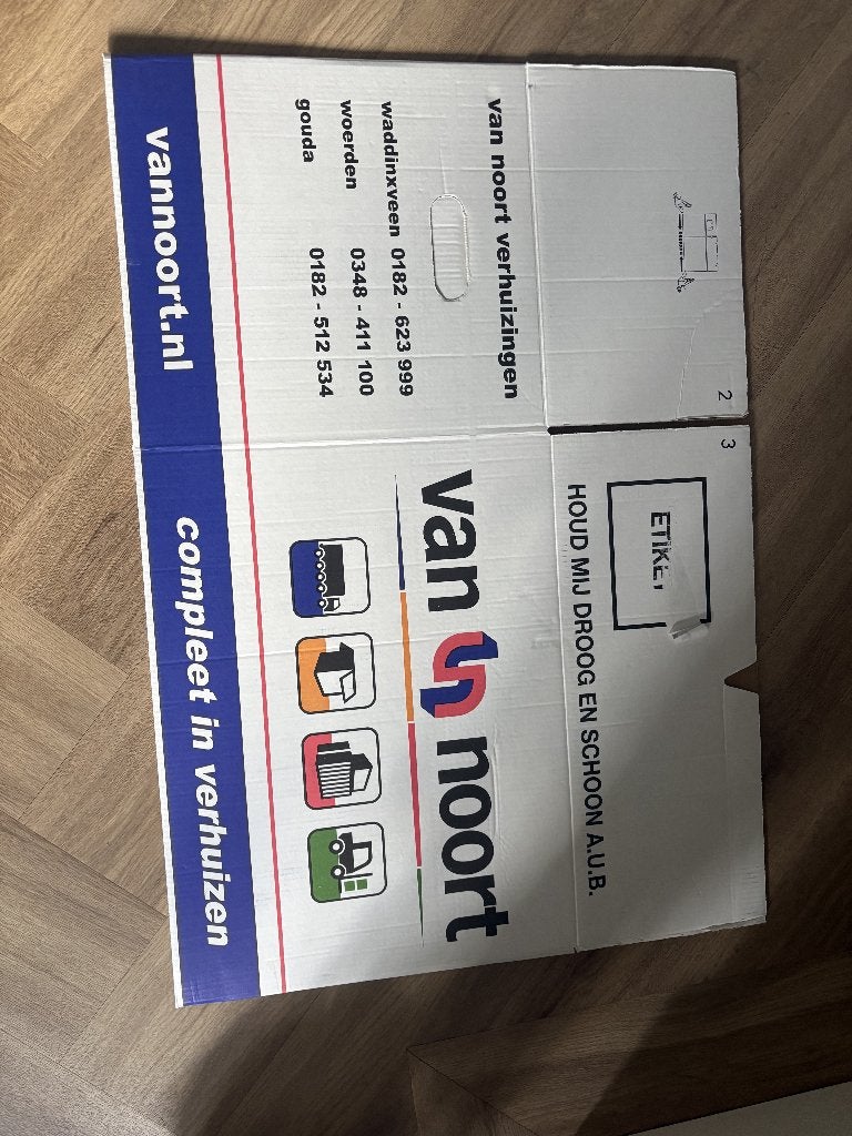 40 verhuisdozen, verhuizerskwaliteit, Ophalen, Doos, 40 tot 60 cm, Opvouwbaar