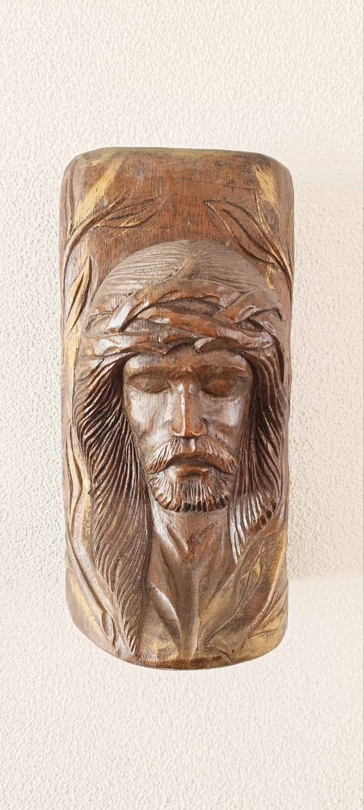Houten Jezus beeld - Religieuze kunst, Ophalen of Verzenden
