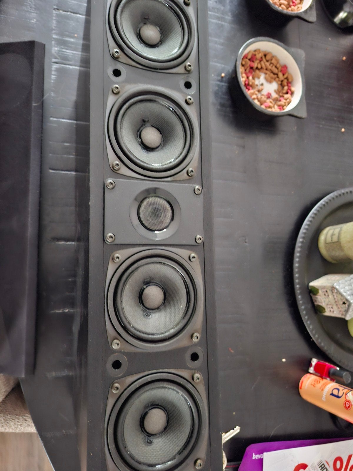 Dali SC-5 Center Speaker zwart 50 euro, Gebruikt, Ophalen of Verzenden, Geschikt voor surround/home cinema, Center speaker