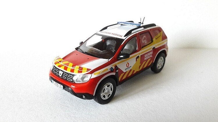 Dacia Duster II VSM brandweer IXO/Hachette 1:43, Ophalen of Verzenden, Nieuw, Auto, Overige merken