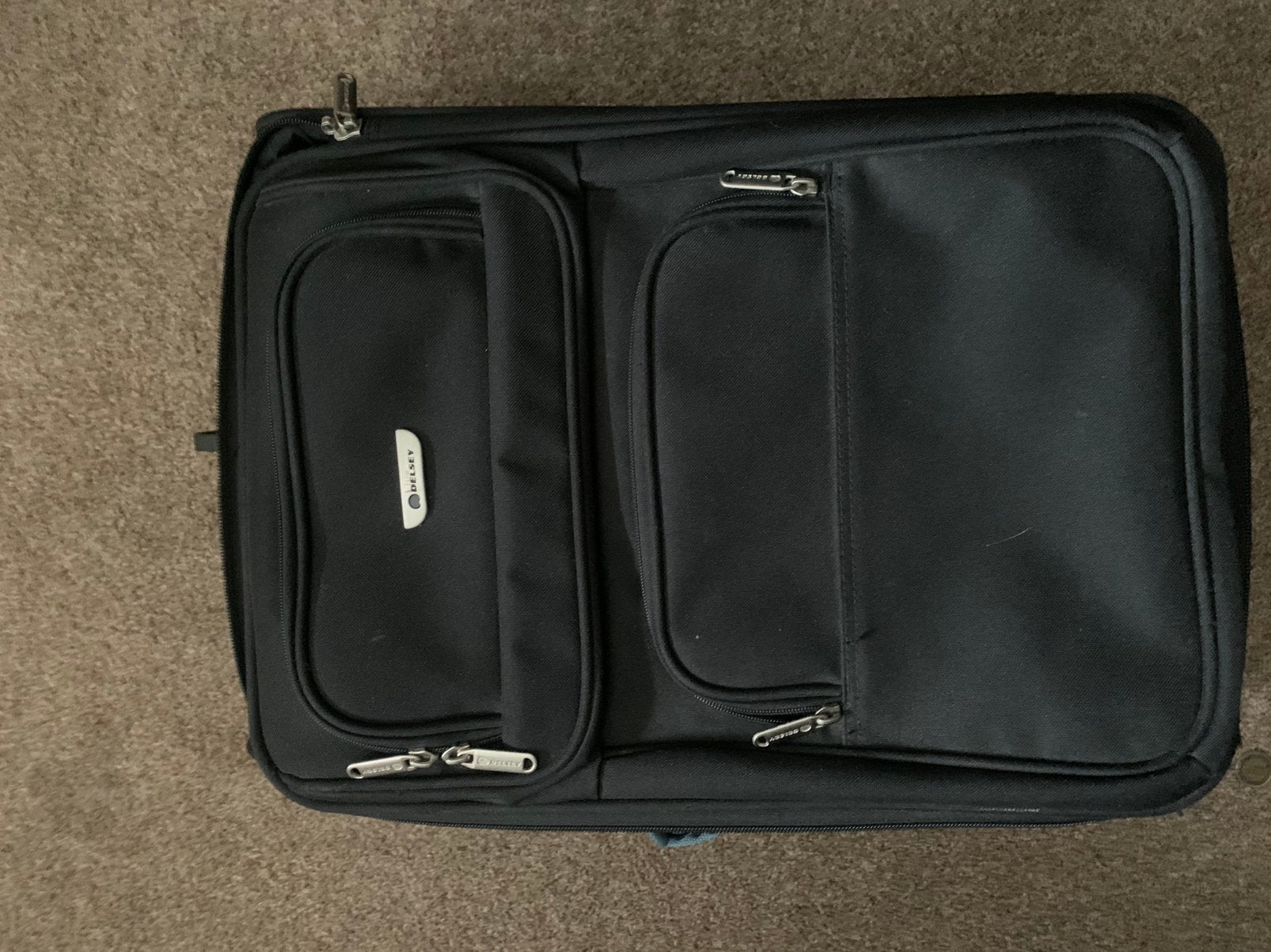 Koffer trolley Delsey, Ophalen, Zo goed als nieuw, 30 cm of meer, Wieltjes