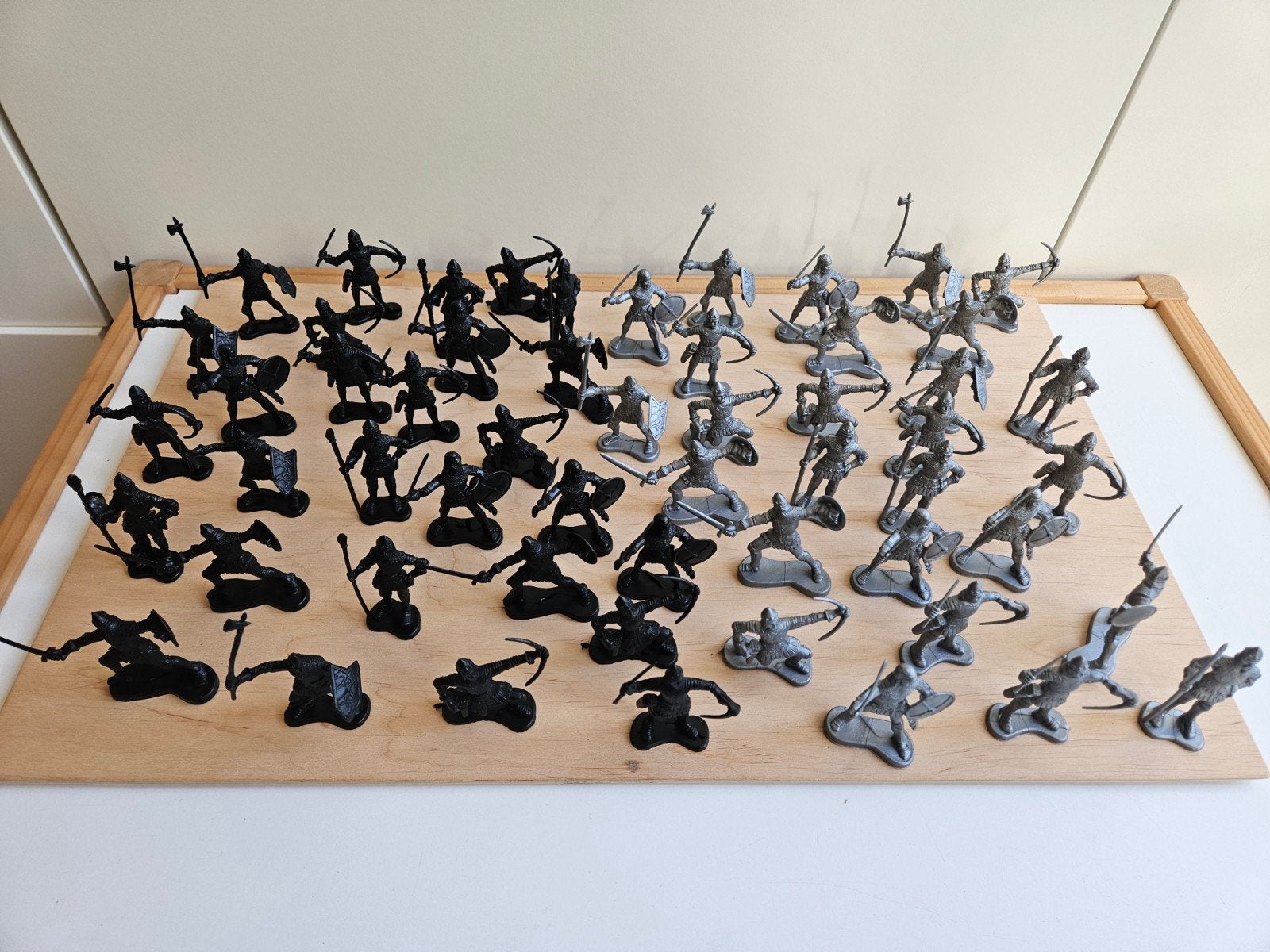 plastic ridderfiguren, Ophalen of Verzenden, Gebruikt