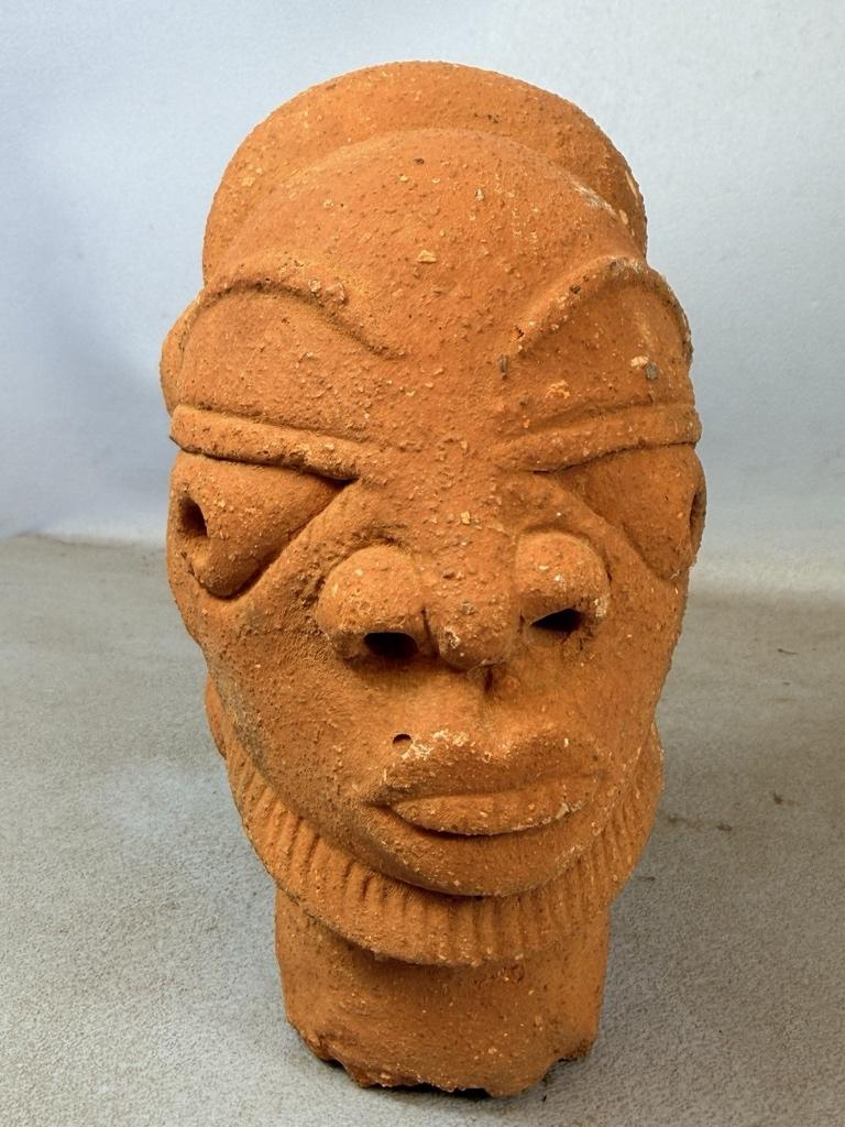 260521 - oud Terracotta Nok hoofdje - Nigeria, Antiek en Kunst, Ophalen of Verzenden