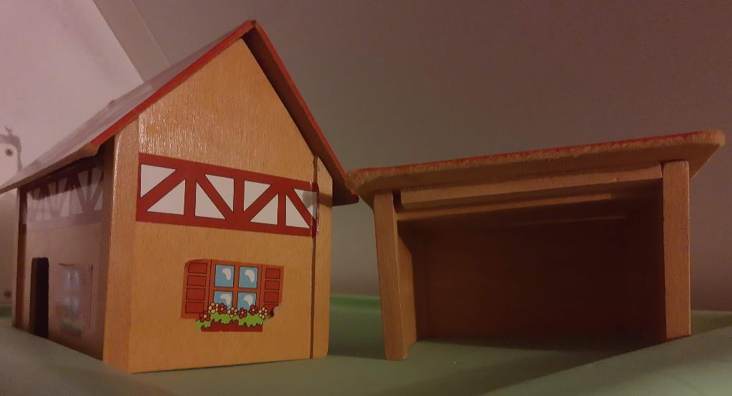 Speelgoedboerderij met accessoires, Kinderen en Baby's, Speelgoed | Buiten | Speelhuisjes, Gebruikt, Hout, Ophalen of Verzenden