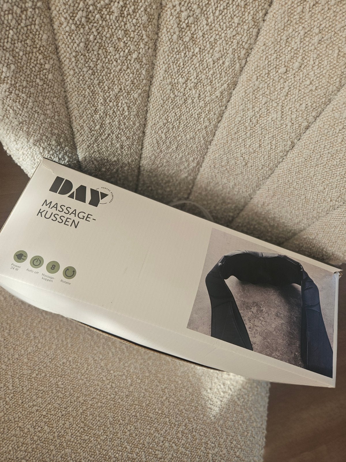 DAY Massagekussen - Ontspanning voor nek en schouders, Ophalen of Verzenden, Zo goed als nieuw, Massagestoel of Kussen