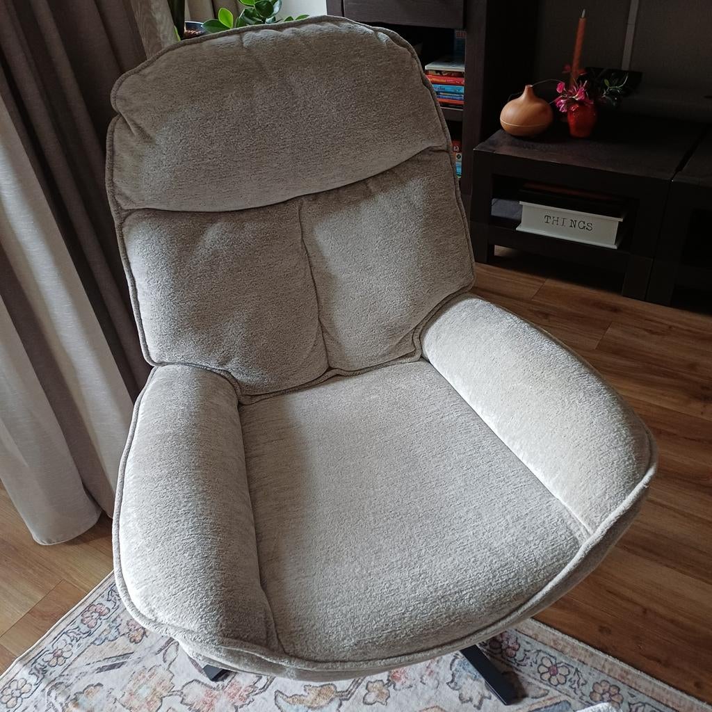 Comfortabele fauteuil met voetenbank van Eijerkamp, Gebruikt, Overige kleuren, Modern comfort, Ophalen of Verzenden