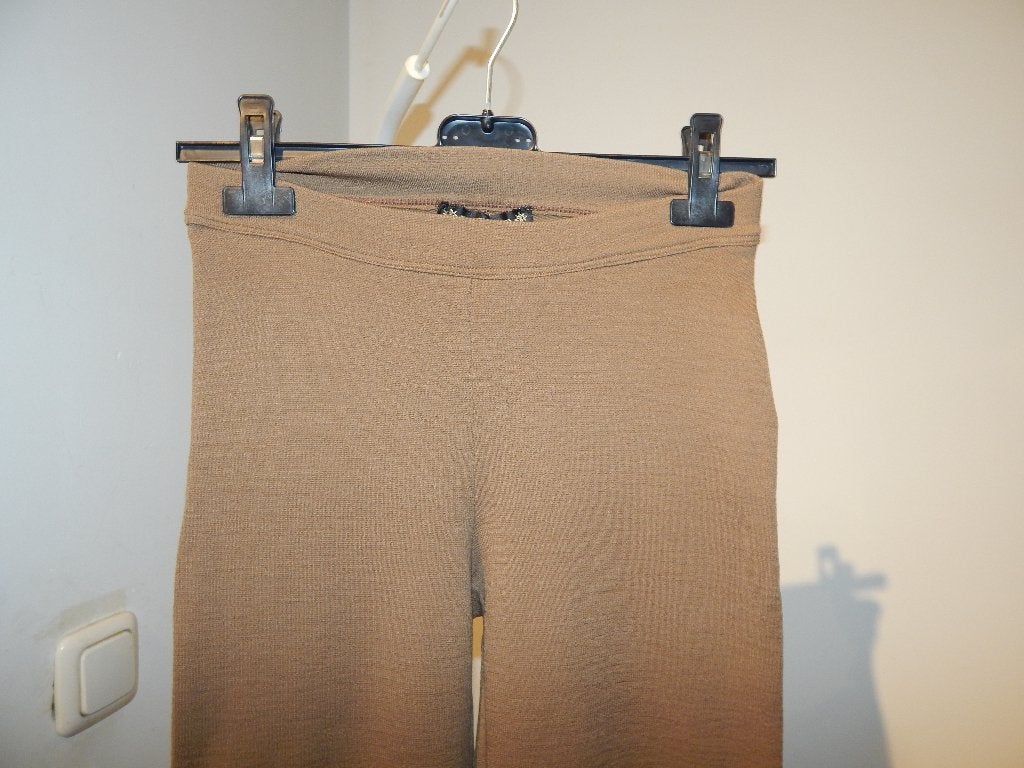 Plein Sud bruine broek wol elastische tailleband. F38, Plein sud, Bruin, Ophalen of Verzenden, Maat 36 (S)