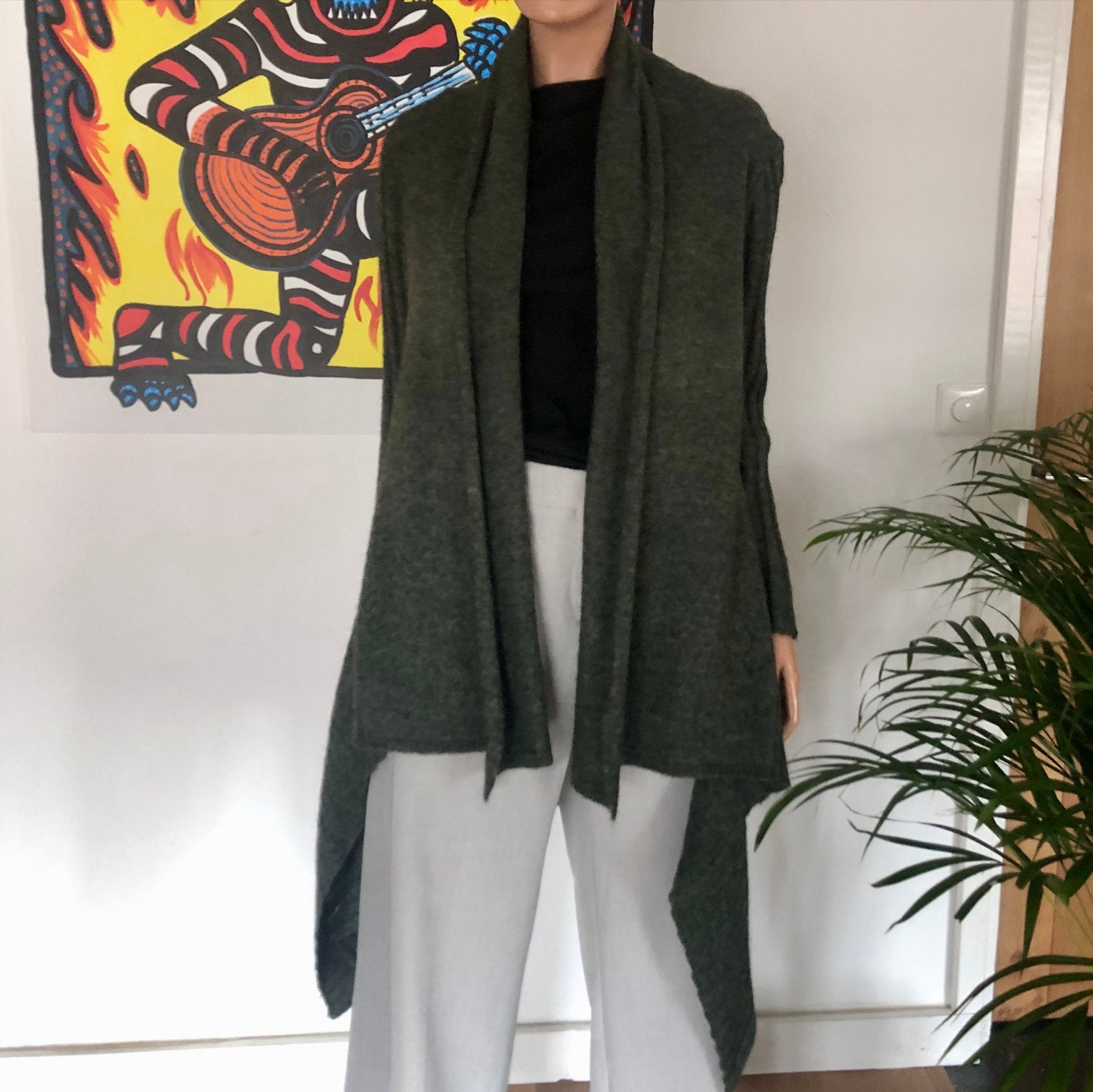 Mooie groene cardigan, maat M, Verzenden, Zo goed als nieuw, Maat 36 (S), Groen
