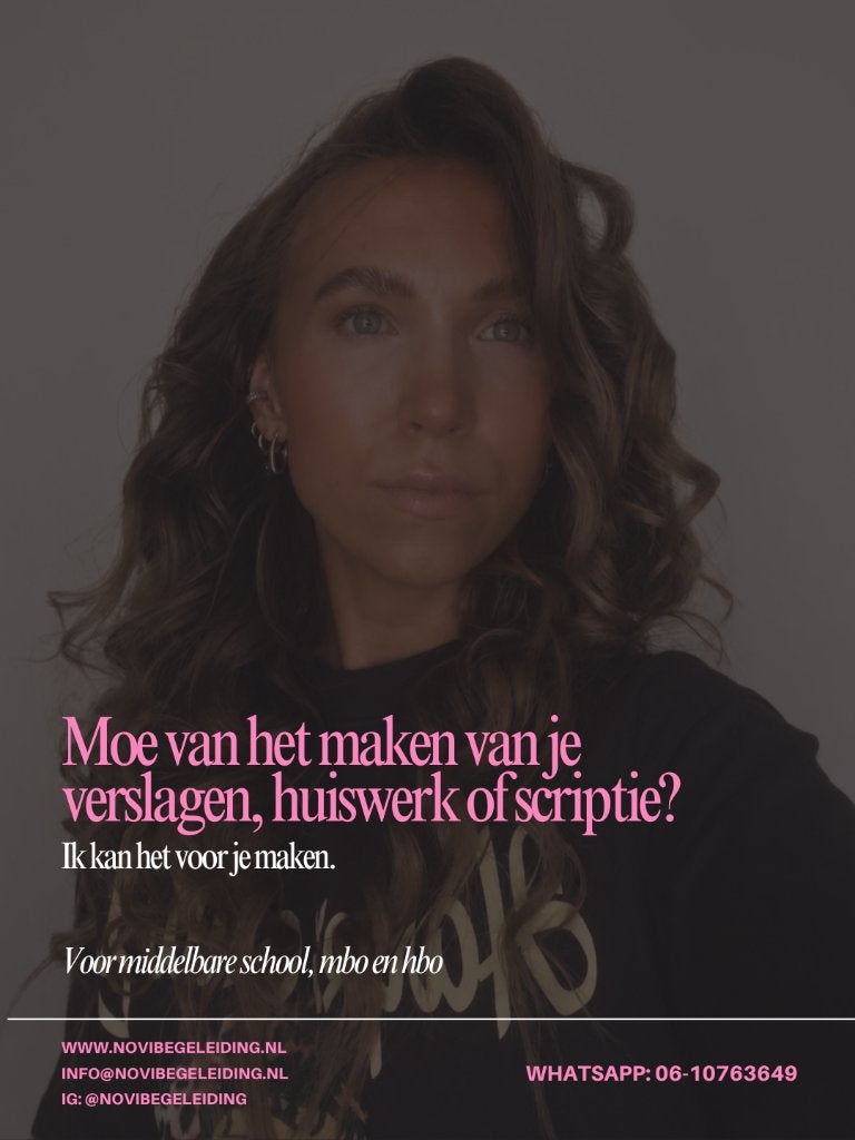 Scriptie of verslagen laten maken, Ophalen of Verzenden, Beta, Nieuw, HBO