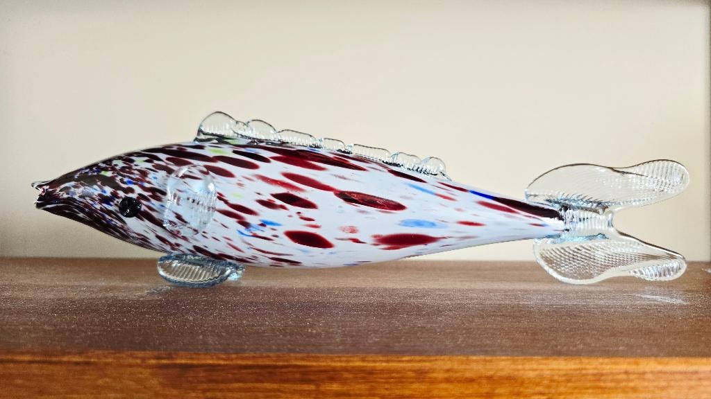 Vis glas handgemaakt mondgeblazen Murano?, Ophalen of Verzenden