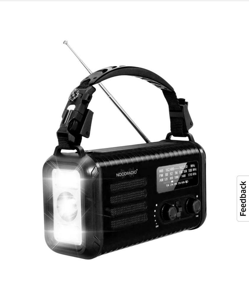 Nooradio zwart aangeboden (20.000 mah), Ophalen of Verzenden, Nieuw, Radio