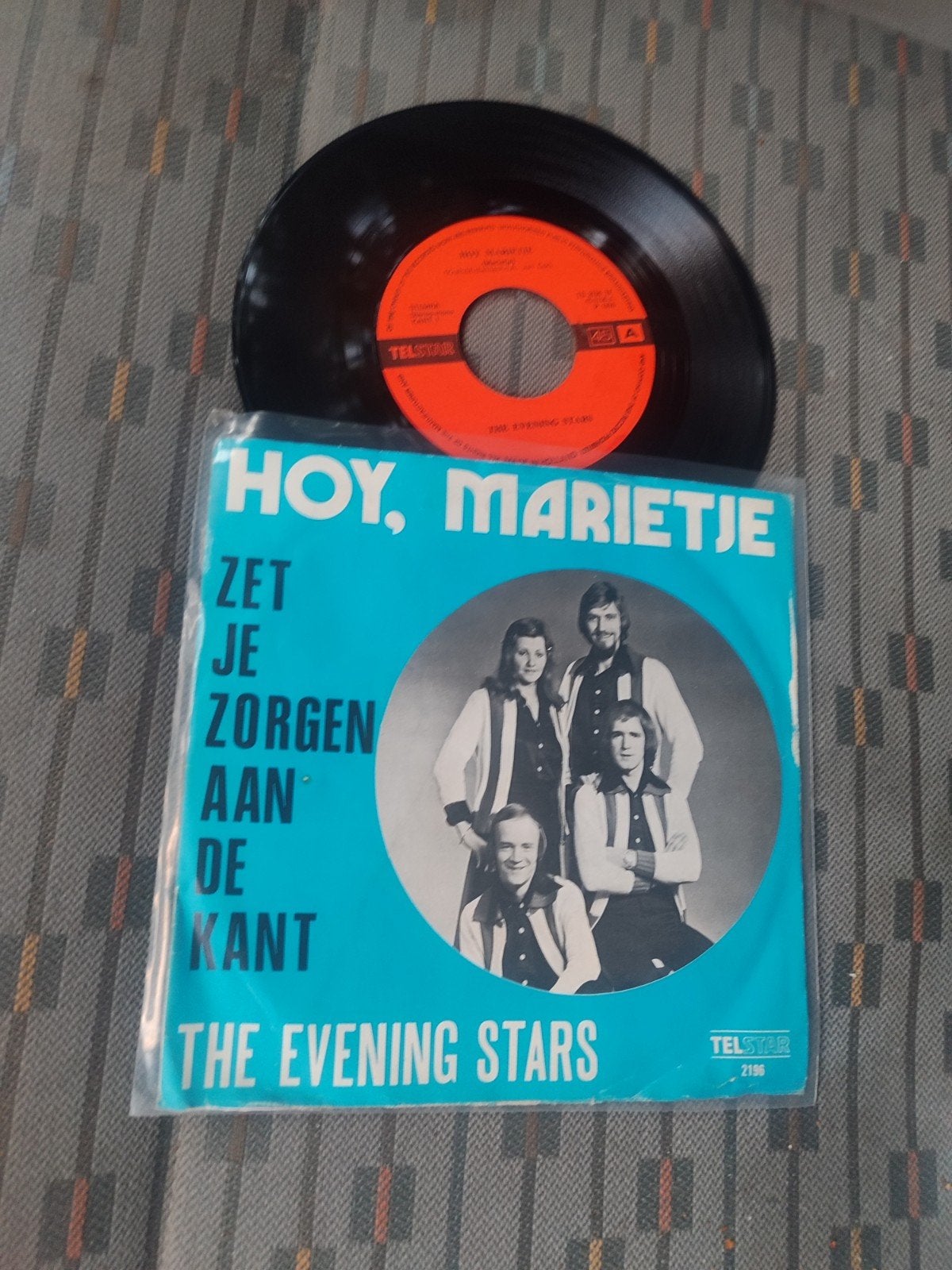 The evening stars zet je zorgen aan de kant Telstar, Ophalen of Verzenden, Zo goed als nieuw, Overige formaten, Levenslied of Smartlap