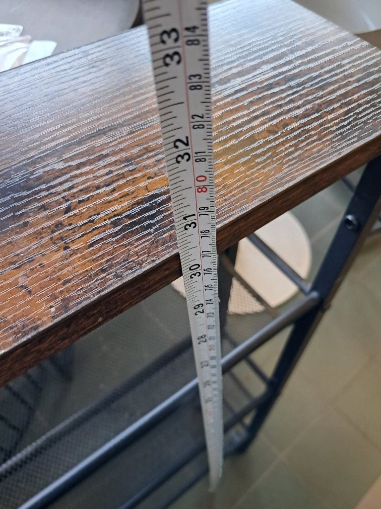 Smalle industriële nis trolley stellingkast zwart  CS27375, Huis en Inrichting, Ophalen, Gebruikt, Keukentrolley, Meerkleurig