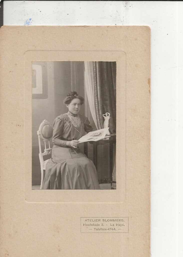 Poeldijk Rika Haagen-Eendenburg Leest Atelier Blommers, Verzamelen, Ophalen of Verzenden, Voor 1920, Ongelopen, Zuid-Holland