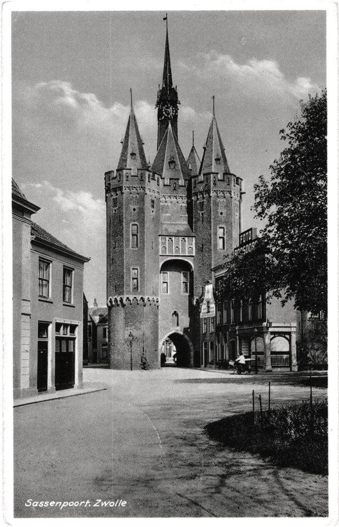 936031 Zwolle Sassenpoort Ov 1936 Postzegel afgeweekt, Ophalen of Verzenden, 1920 tot 1940, Gelopen, Noord-Brabant