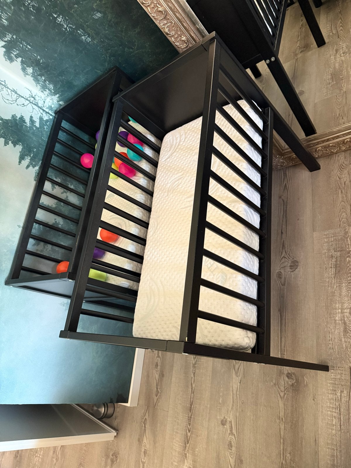 Co-sleeper / Wieg - Zwart Hout (2 beschikbaar), Kinderen en Baby's, Ophalen, Zo goed als nieuw, Wieg
